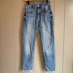 BDG Urban Outfitters Jeans Women’s 27 Edie High Rise Skinny Leg Raw Hem Faded